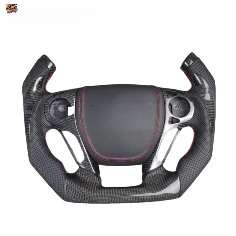 For Accord 9th Gen  Odyssey Elysion Racing Flat Bottom Carbon Fiber 3-Spoke Steering Wheel Modification & Upgrade