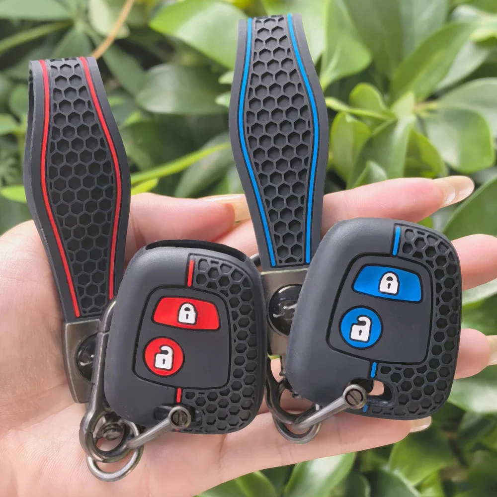Key Fob Cover Protection For Peugeot 206 107 207 307 2007 406 Partner Keychain Holder For Citroen C3 C1 C2 Berlingo Case Caps