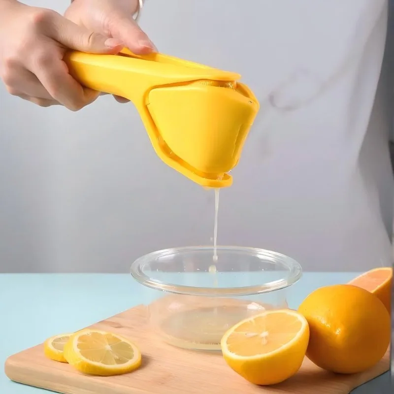 Easy Squeeze Manual Citrus Juicer for Lemon Orange Lime, Portable Hand Press Fruit Juice Extractor Tool,Drip-Free Kitchen Gadget