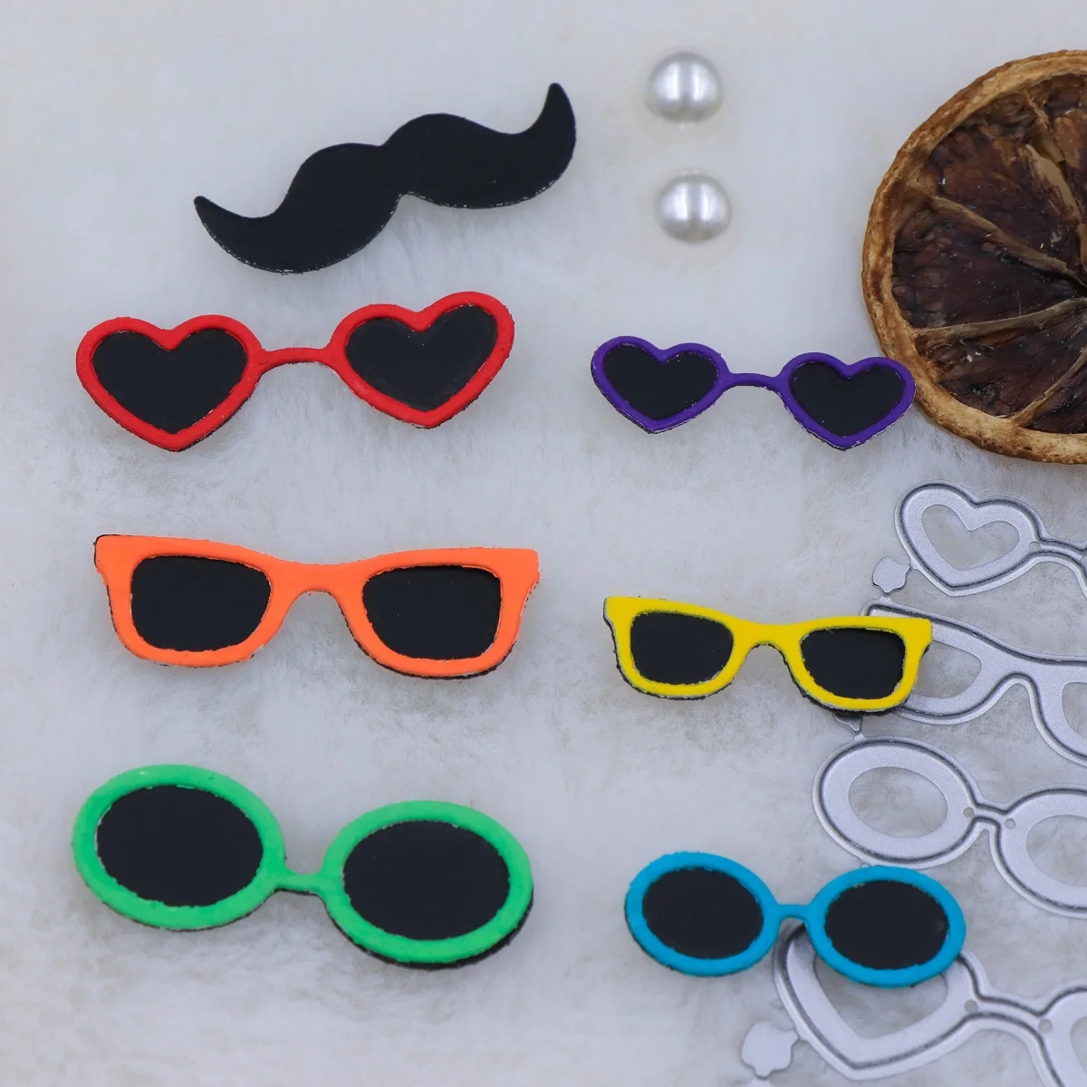 

All Kinds of Sunglasses Metal Cutting Dies for Card Making Scrapbooking Suitable for Card