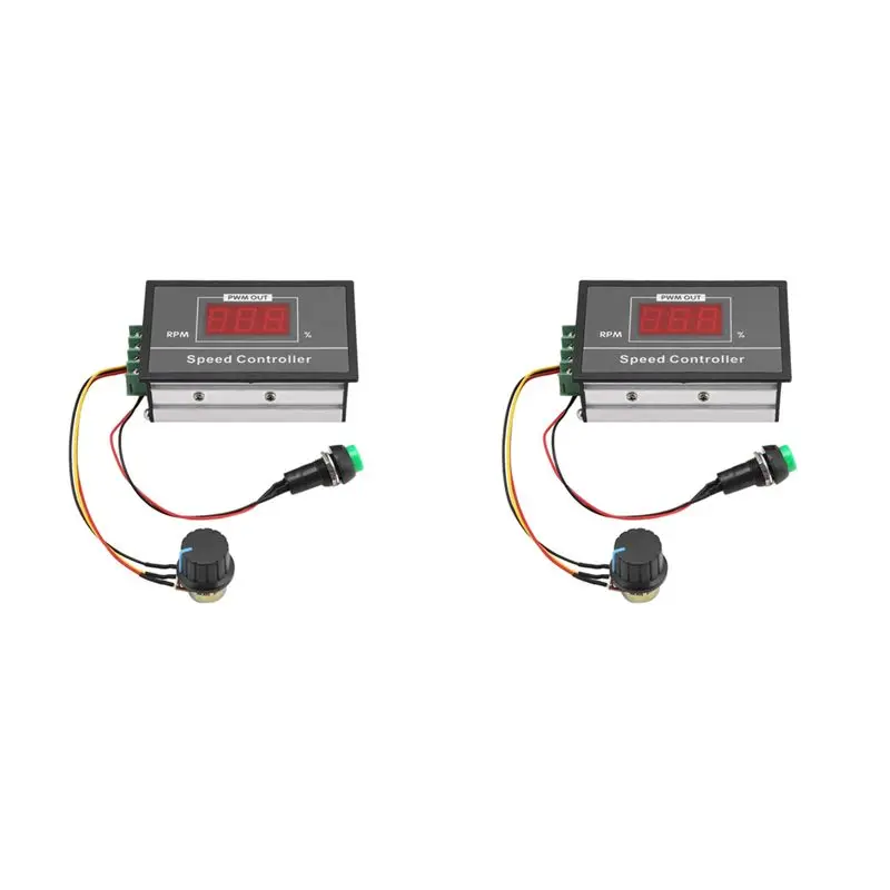 

Solid 2X DC Motor Speed Controller DC 6-60V 12V-48V 30A PWM Adjustable Stepless Governor Regulator Motor Speed Controller