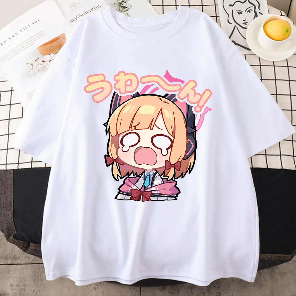 

Blue Archive Shiroko T Shirt for Men Anime Print Shirt Cartoon Tops Harajuku Unisex Clothing Female Tees Kawaii/cute Streetwear