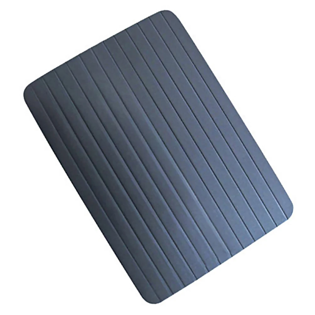 

Тарелка для быстрого оттаивания, алюминий, черный, 23x16,5x0,3 см, лоток для быстрого размораживания, мясо, овощи, кухонный гаджет