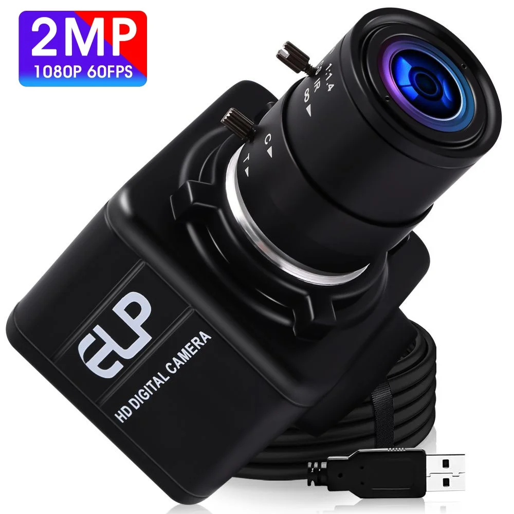 ELP Golf Swing USB Camera High Speed 260fps 360P/120fps 720P/60fps 1080P OV4689 CMOS Web Camera with Varifocal CS Lens