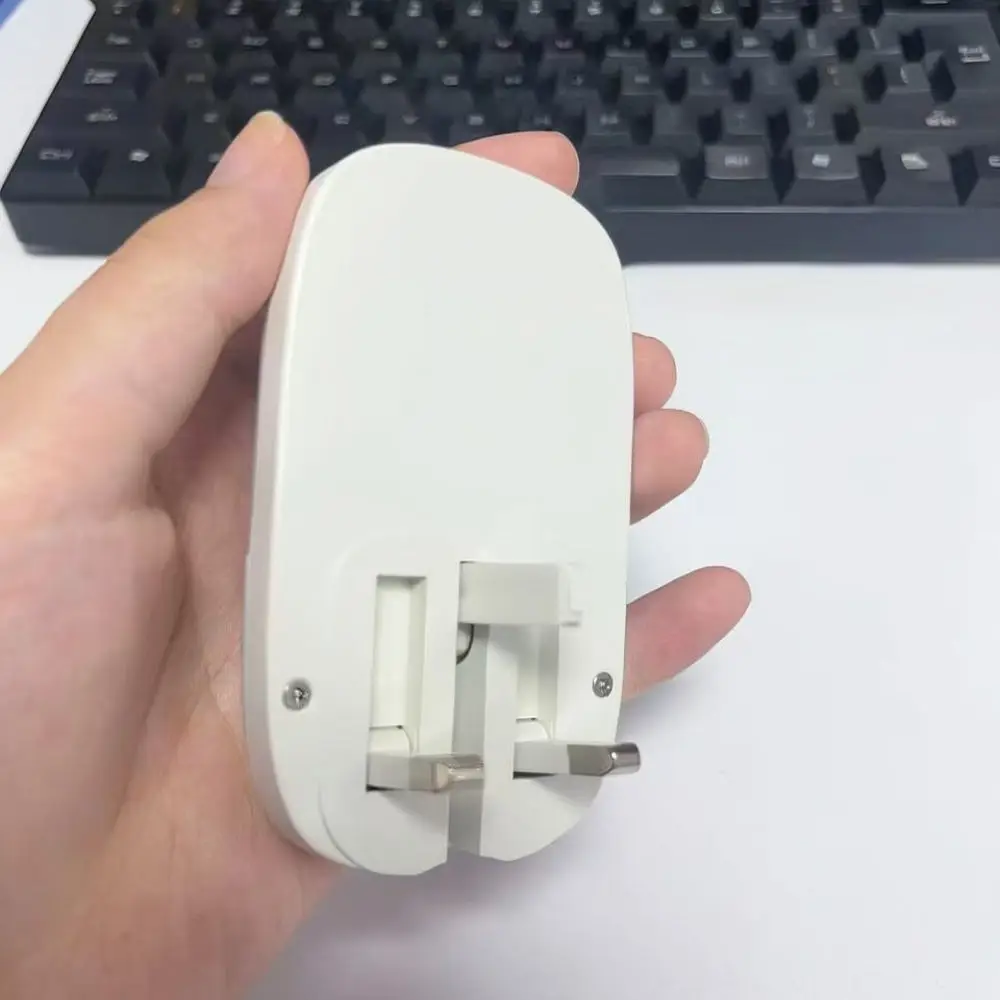 For FYD LED Night Light Red Light Sensor Slim Wall Lamp Foldable Plug In Energy Saving Sleep Aid Bedroom Corridor Lighting