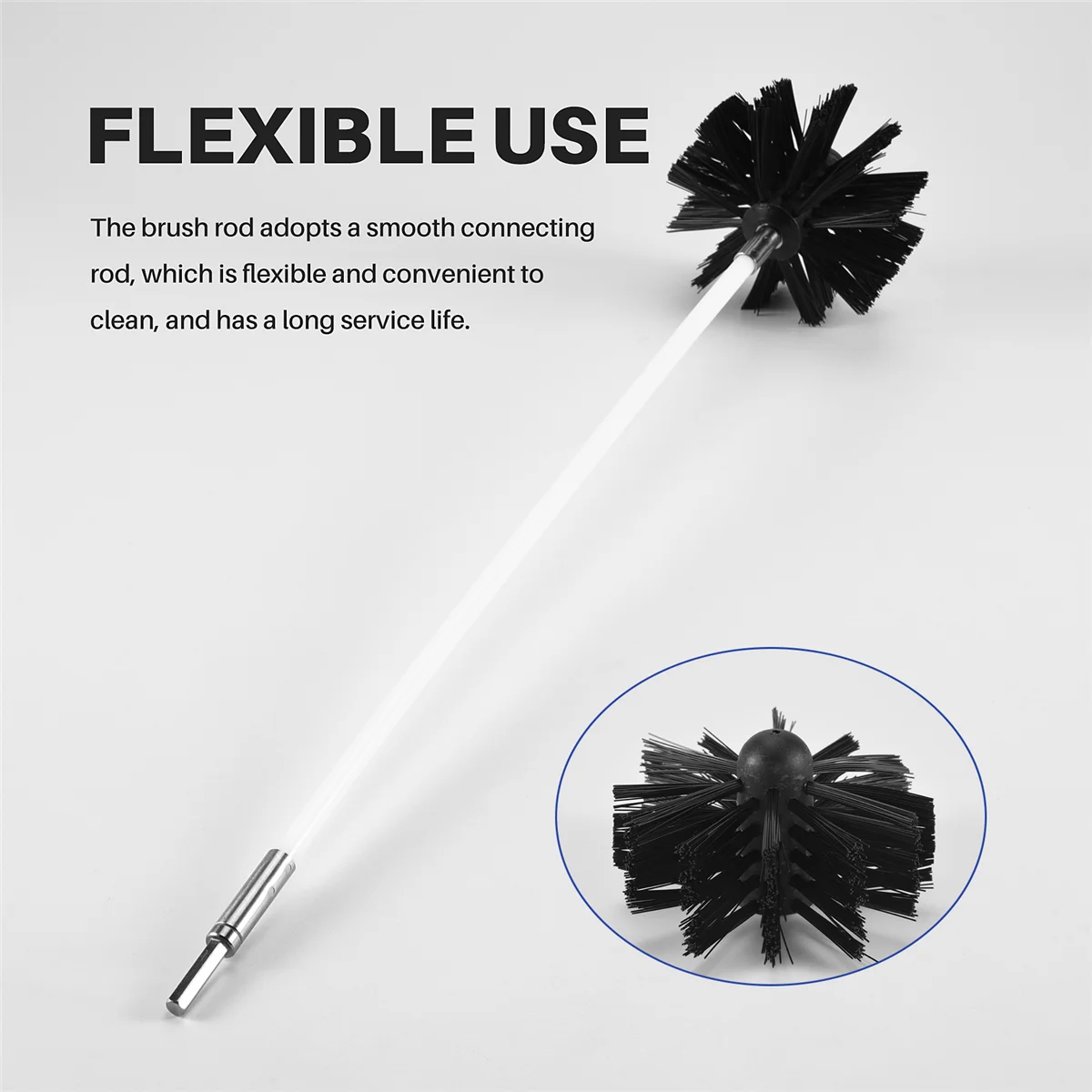 

GET! 17Pcs Chimney Brush Set Household Industrial Chimney Boiler Brush Dryer Cleaning Tool Fireplace Clean Kit