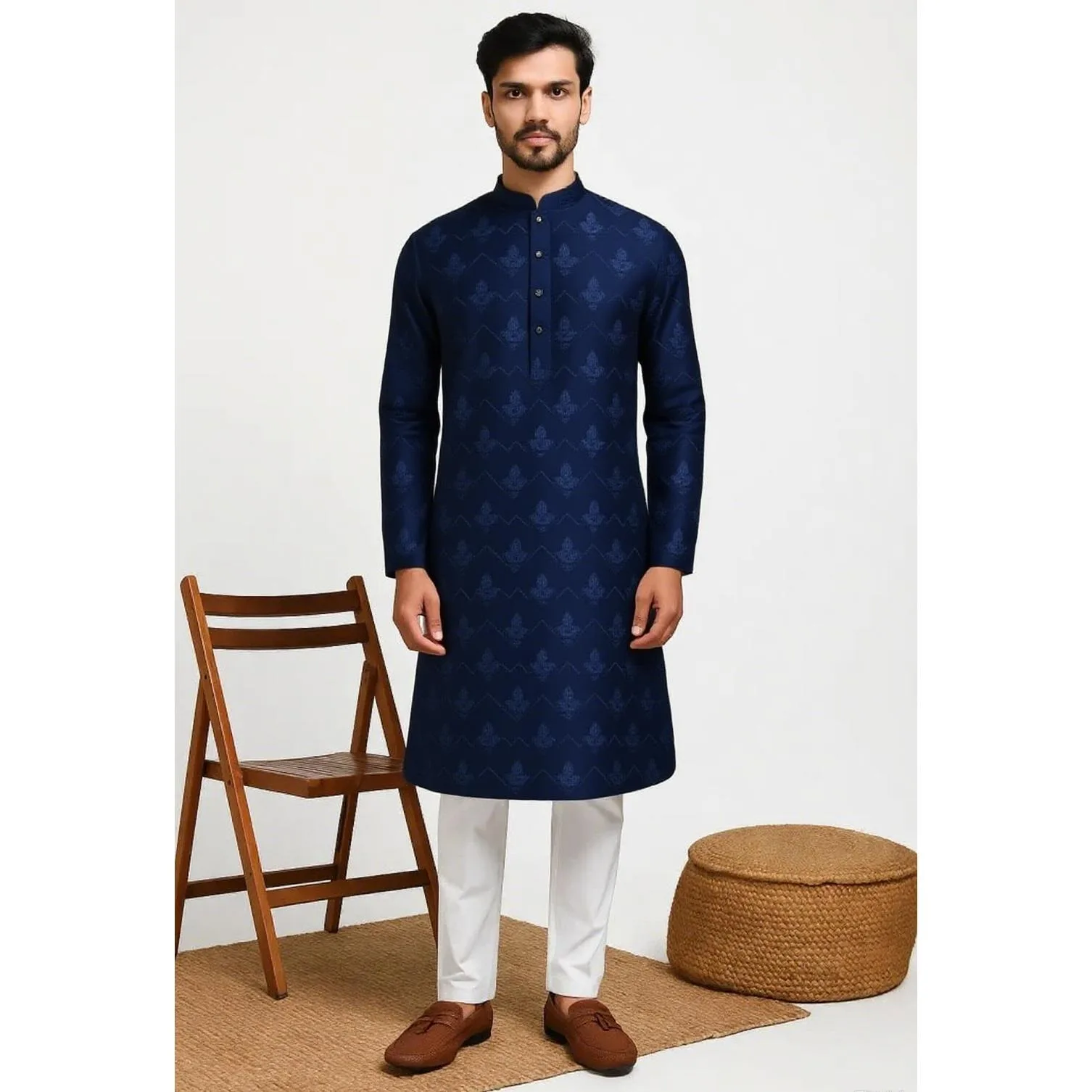 ملابس إسلامية إسلامية للرجال جوبا ثوب طباعة 2026 كيمونو رداء طويل ملابس Musulman عباية قفطان إسلام الشرق الأوسط #5