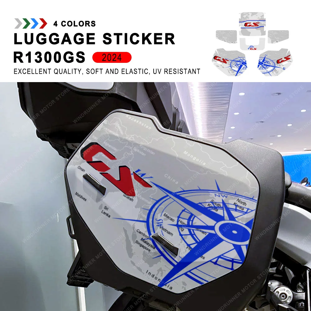 Motorcycle Suitcase Paint Protection Kit For BMW R 1300 GS 2023-2024 Trunk Sticker Accessories