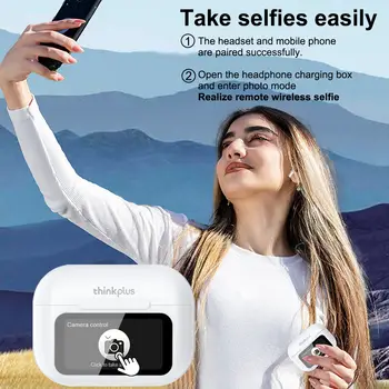 原廠 Thinkplus 無線藍牙耳機,ANC 主動降噪耳塞,高畫質麥克風通話,遊戲耳機,LED 觸控螢幕控制 8 最佳銷售 降噪耳機 - №8