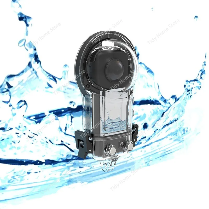 Suitable FOR Insta360 X3 panoramic camera waterproof case, waterproof housing, panoramic camera sealed for diving