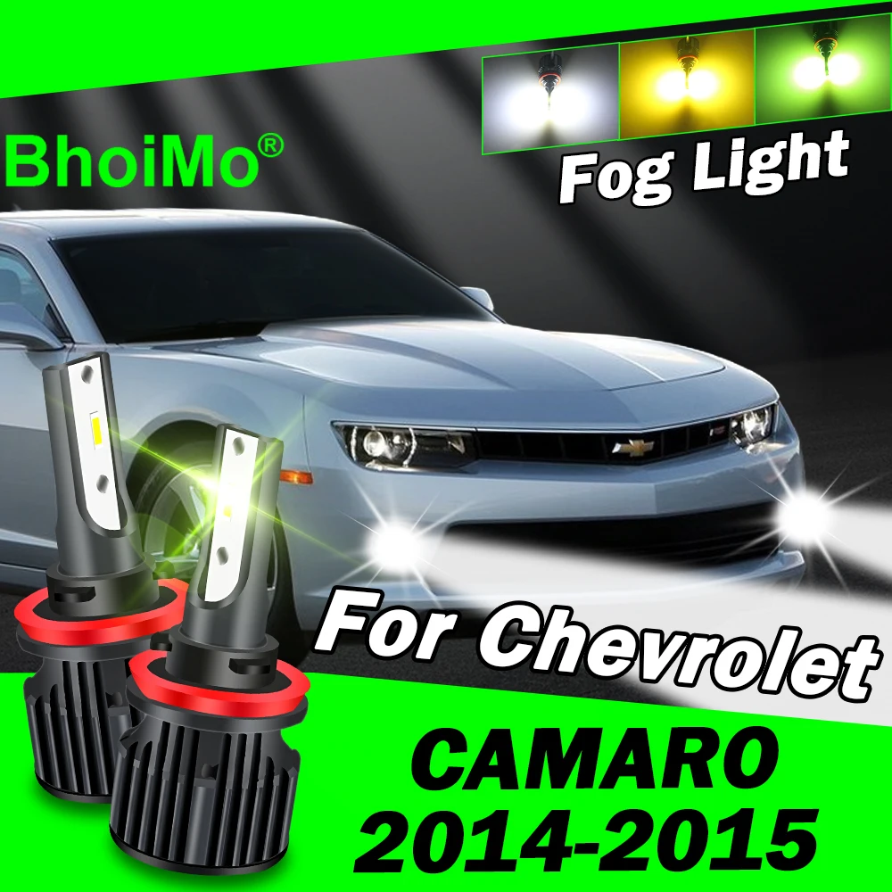 

BhoiMo For Chevrolet Camaro 2014 2015 Front Fog Light Lamp Led Bulb