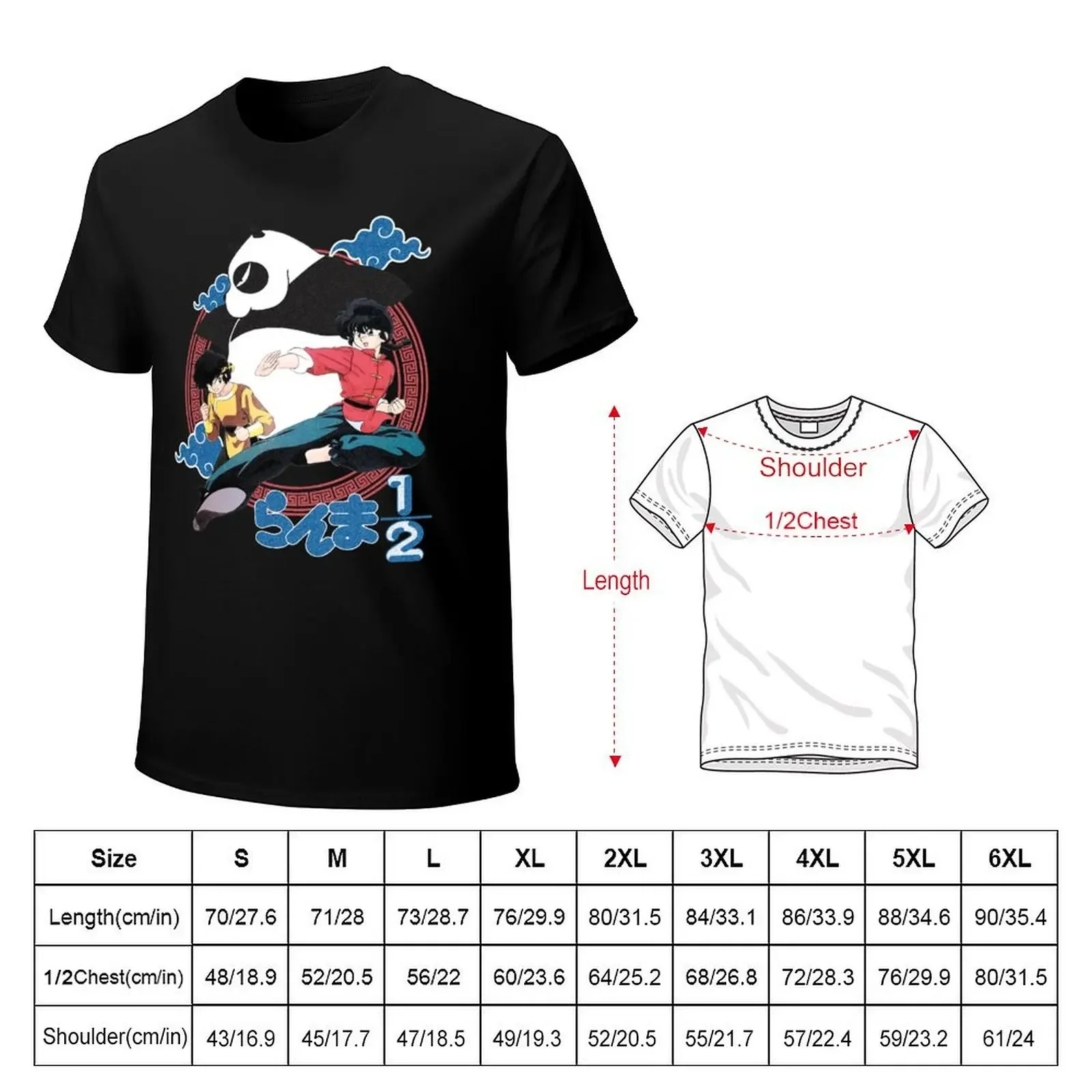 Ranma 1/2 T-Shirt essential t shirt for a boy vintage anime shirt shirts graphic tee outfits for men