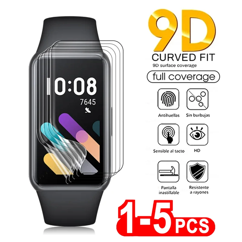 1-5pcs Soft Hydrogel Screen Protector For Huawei Band 8 7 6 Pro Full Cover Protector for Honor Band 5 4 3 Smart Band Accessories