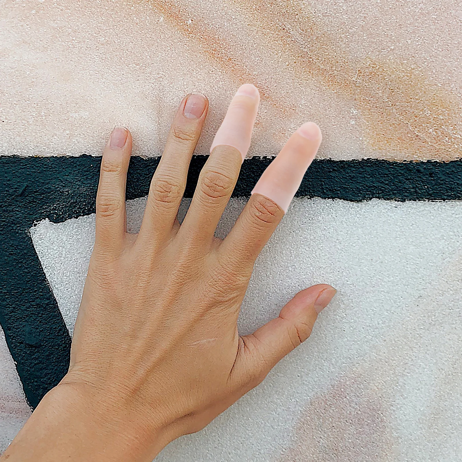 

Silicone Finger Protection Covers 8 Pairs Reusable Non-Slip Wear-Resistant For Construction Gardening Kitchen Typing