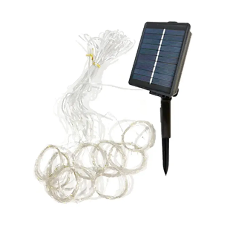 Imagem -06 - Luz Solar Exterior Led Fairy String Fio de Cobre Luz de Cortina Guirlanda de Natal Lâmpada para Festa de Casamento Decoração do Jardim 3m 6m