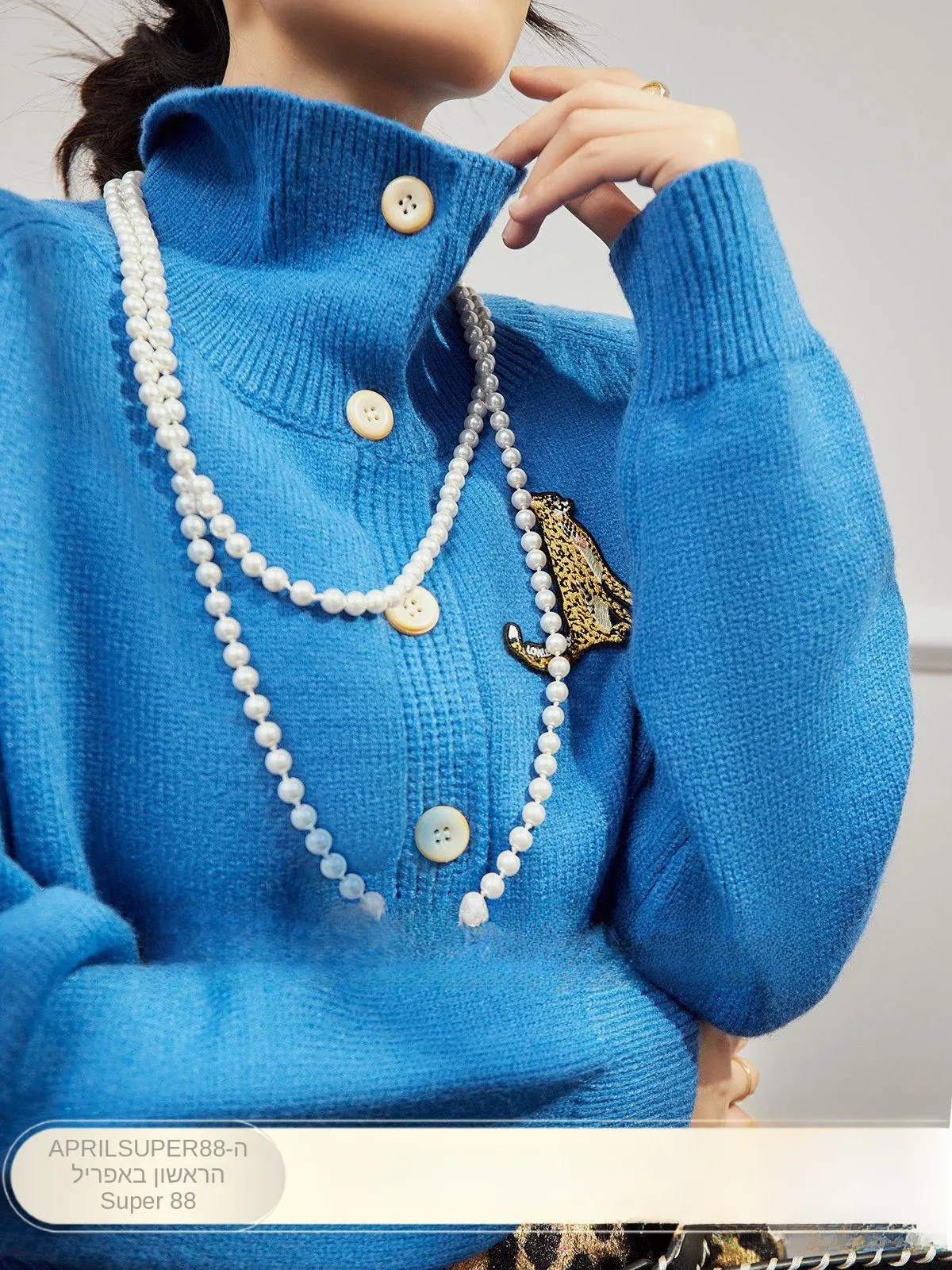 

Синий вязаный кардиган-свитер женский осенний новый, в стиле кэжуал, премиум-класса, бренд Uncle, с длинными рукавами, на одной пуговице