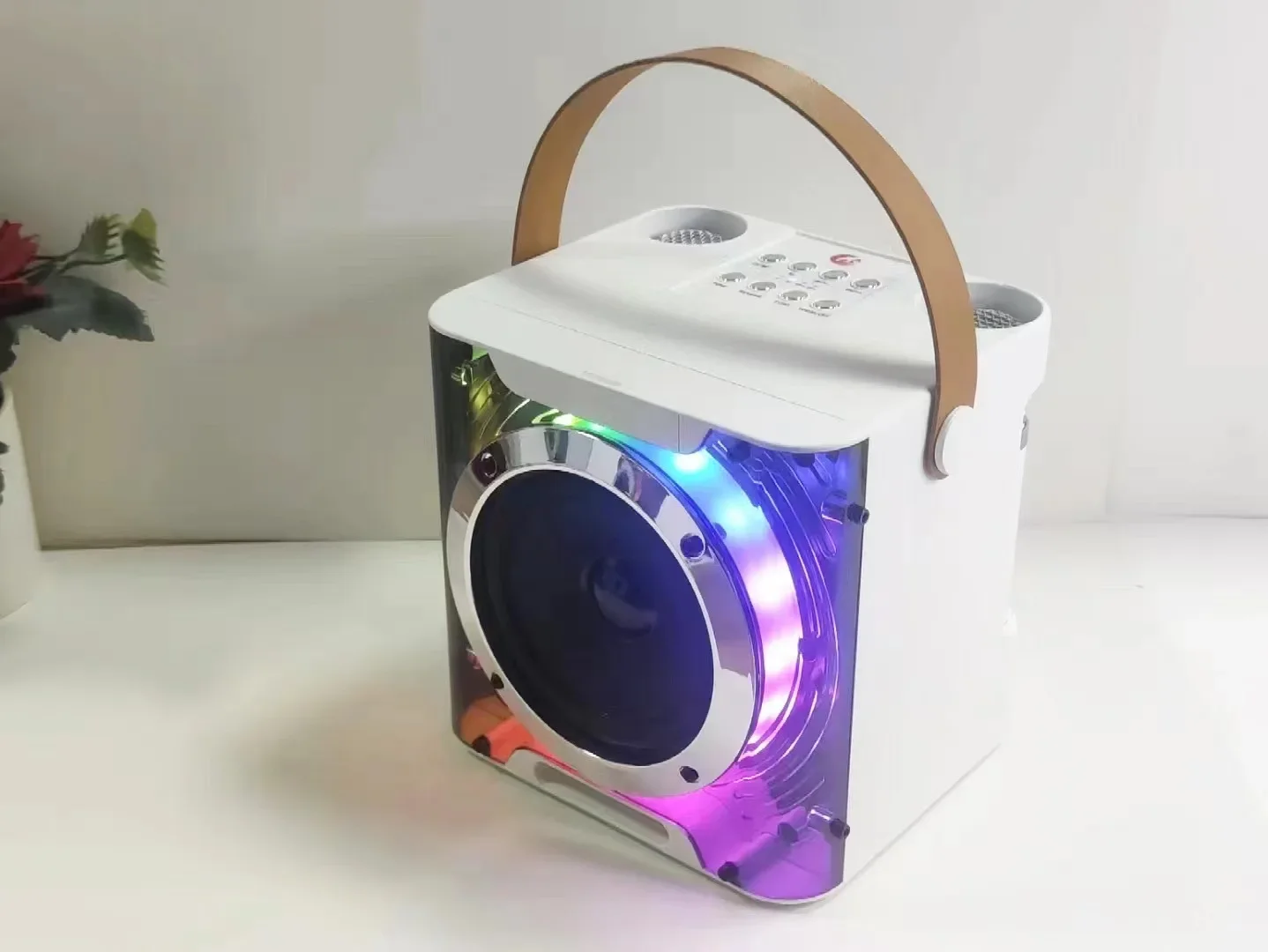 Bluetooth Speaker, Low Sound Cannon, Music Rhythm Light, Stereo Surround Sound, Wireless Bass Speaker, Wireless Home Karaoke,