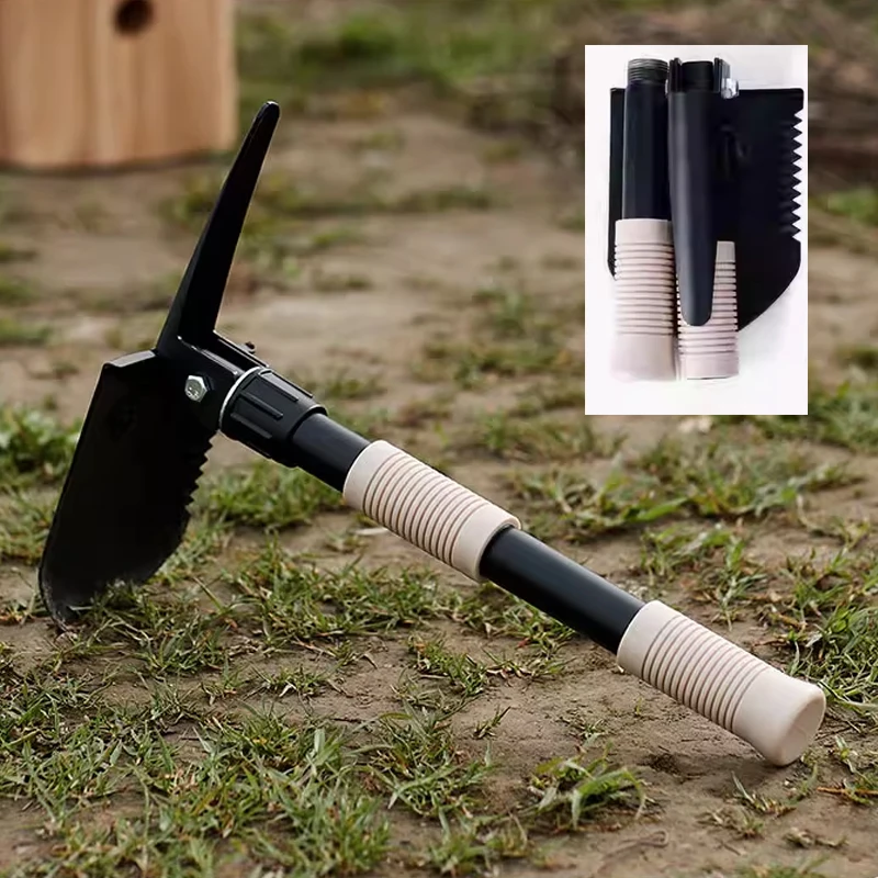 40 cm Outdoor portatile EDC multifunzione piccola pala pieghevole pala zappa strumento da pesca da campeggio