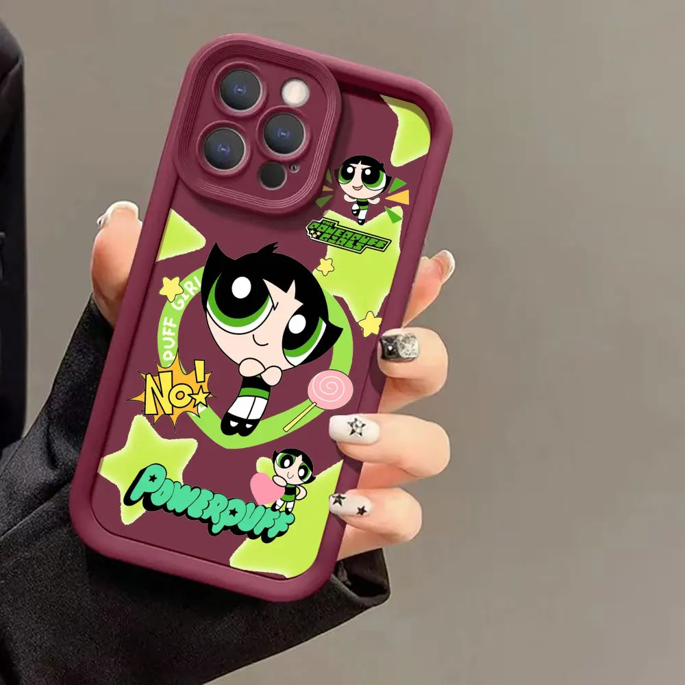 Cartoon P-Powerpuff Girls Case For Samsung Galaxy A52 A71 A55 A54 A51 A50 A73 A35 A34 A33 A32 A31 A30 A25 A24 A23 A21S A13 Cover