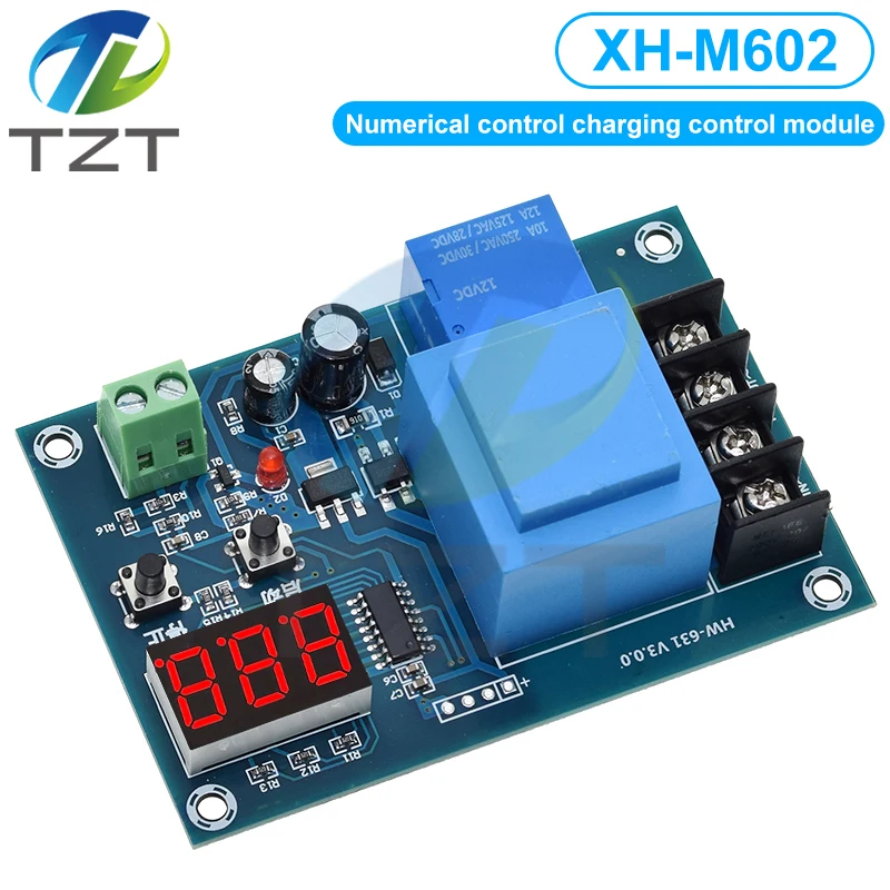 Imagem -05 - Controle Digital Bateria Módulo de Controle de Carregamento ac 220v Carregador de Bateria de Armazenamento de Lítio Interruptor de Controle Proteção Board Xh-m602