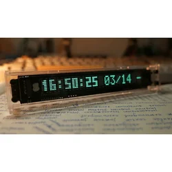 Narcher VFD Clock Flip  Digital LED  Vacuum Fluorescent Display WIFI timing Screen  Desktop
