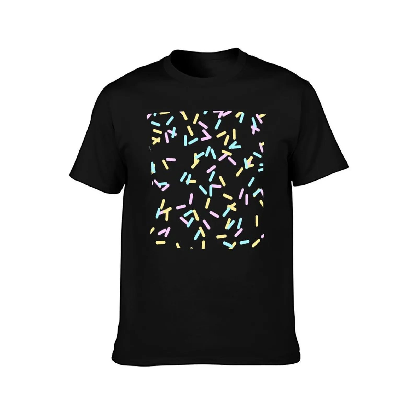 Sprinkles T-Shirt Summer Casual Cotton Tee Oversized Streetwear Tops Vintage Graphic Print Loose Fit Short Sleeve