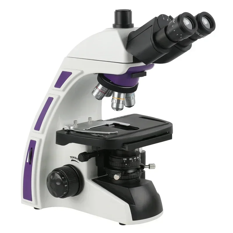 1000X Lab Biological Microscope, Trinocular & Binocular, Aspherical Corrected Optical System for Medical Research