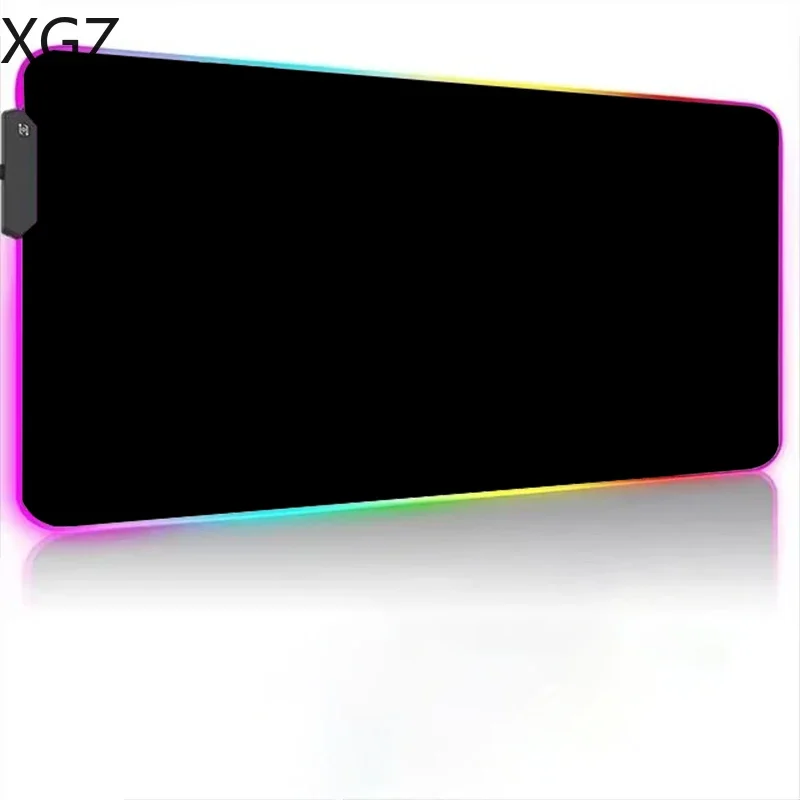 XXL RGB White Gaming Mouse Pad LED Mousepad Game Accessories Backlit Desk Mat Large Computer Keyboard Mice  Luminous Mausepad