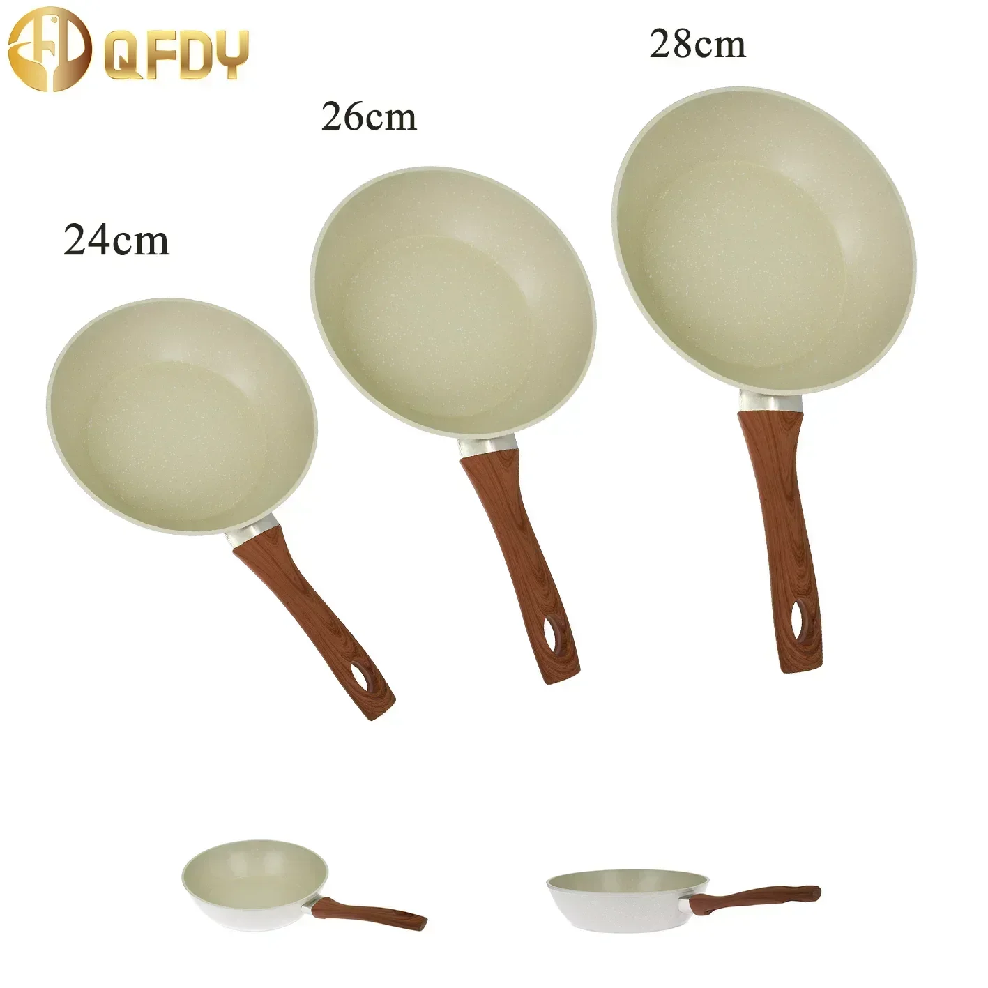 Kitchen Utensils Medical stone Nonstick Pan Multifunctional Aluminum Alloy Coated With Wok Steak Egg Pancake Pot Set