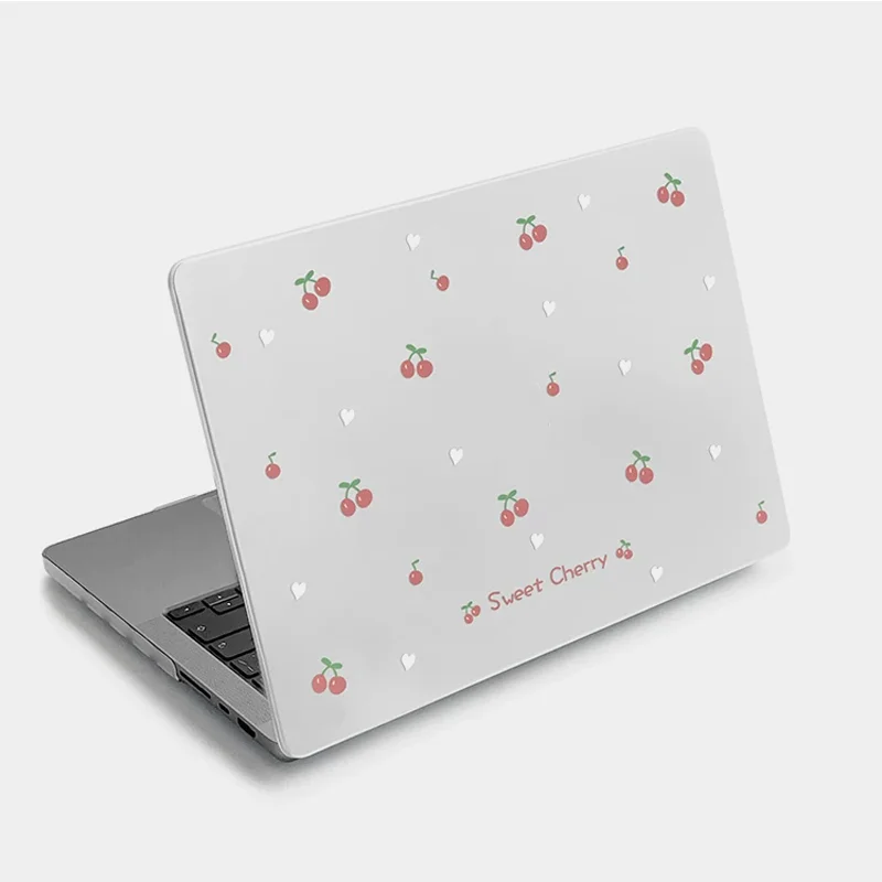 White Star Wave Point Sweet Cherry Laptop Case For Macbook Neo13 A3404 New Air Pro 13 14 15 16 M1 M2 M3 M4 M5 Chip Protect Cover