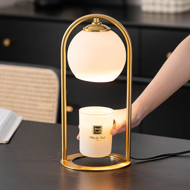 

Novelty Candle Warmer Table Lamp Lantern Candle Melting Aromatherapy Wax Melting Lamp For Bedroom Decoration Fashion Night Light