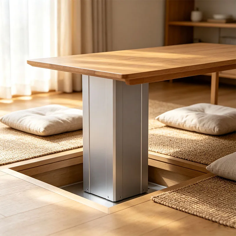 Electric Tatami Lift System Tatami Lifting Table 310mm 360mm Motorized Hidden Table Lift with Remote Control
