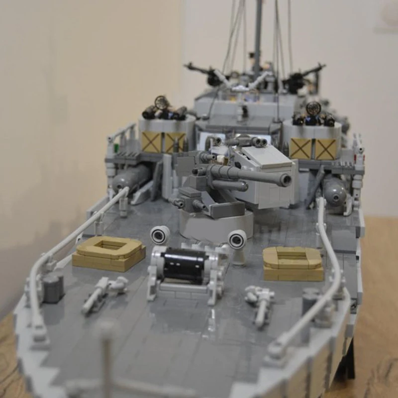 Neue 7748Pcs Moc Militär Waffen Mbt Fairmile D Boot Modell Bausteine Technologie Diy Montage kinder Spielzeug Junge Urlaub geschenk