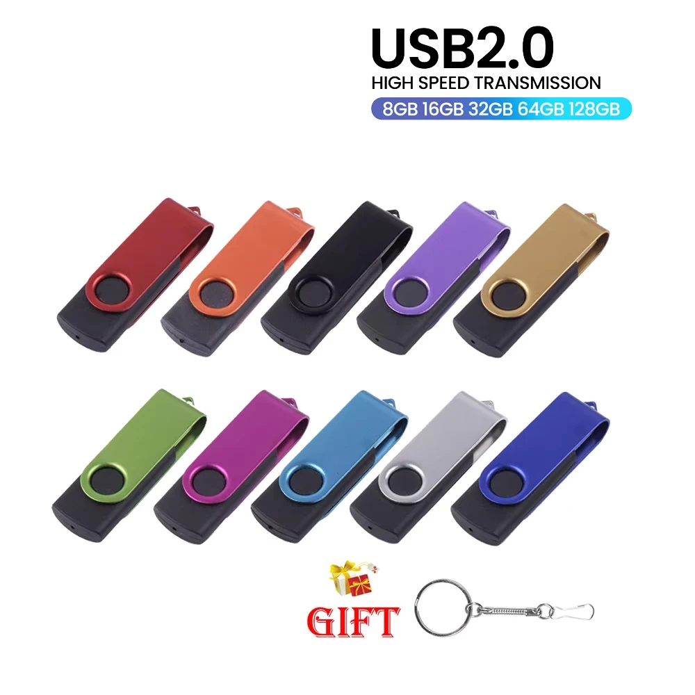 

4GB 8GB USB Flash Drive 16GB Flash Memory Card 32GB Pendrive 64GB USB Stick Memory Stick 128GB U Disk Gift keychain