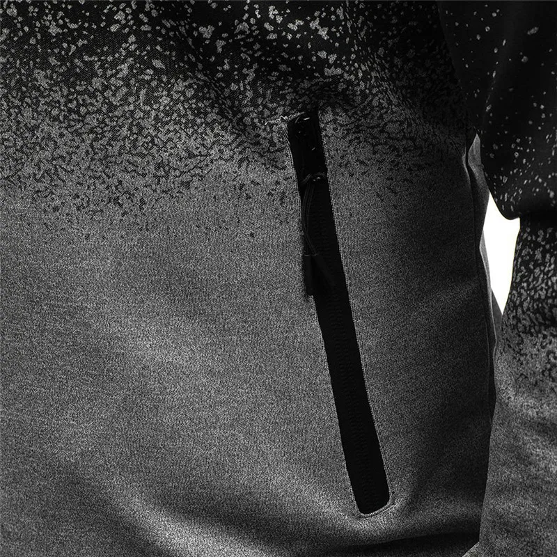 2025 Spring And Autumn Men's Hajime No Ippo Kamogawa Boxing Gym Logo Print Diagonal Zipper Pocket Coat Hooded Jacket Hoodies view 5