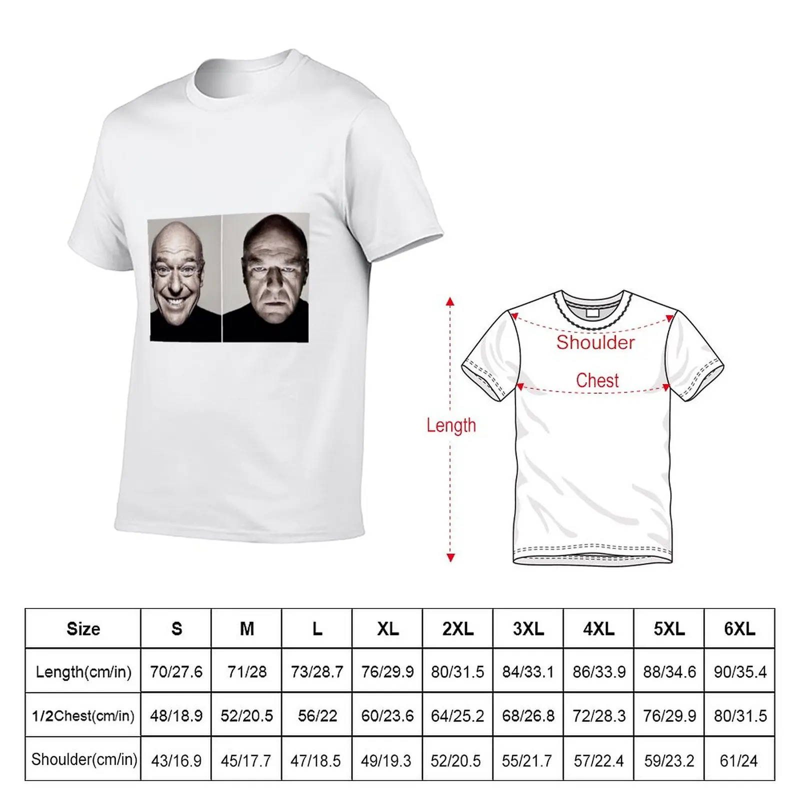 HD Dean Norris Reaction / Hank Shrader Breaking Bad Meme T-Shirt Short sleeve kawaii clothes t shirts men