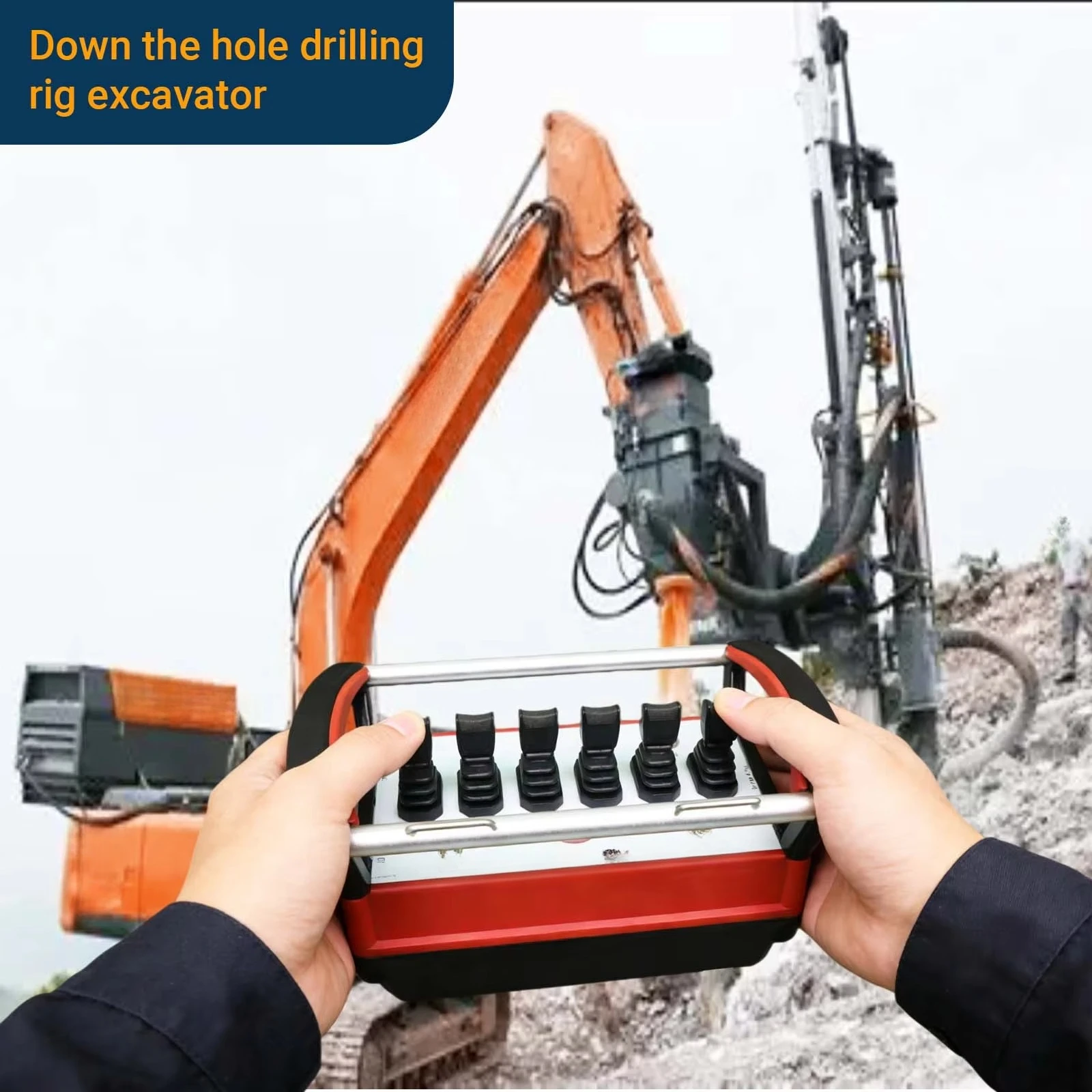 On Sale Wireless 6 Ways Remote Control for Hydraulic Proportional Control Levers in Construction Machinery for Car Crane