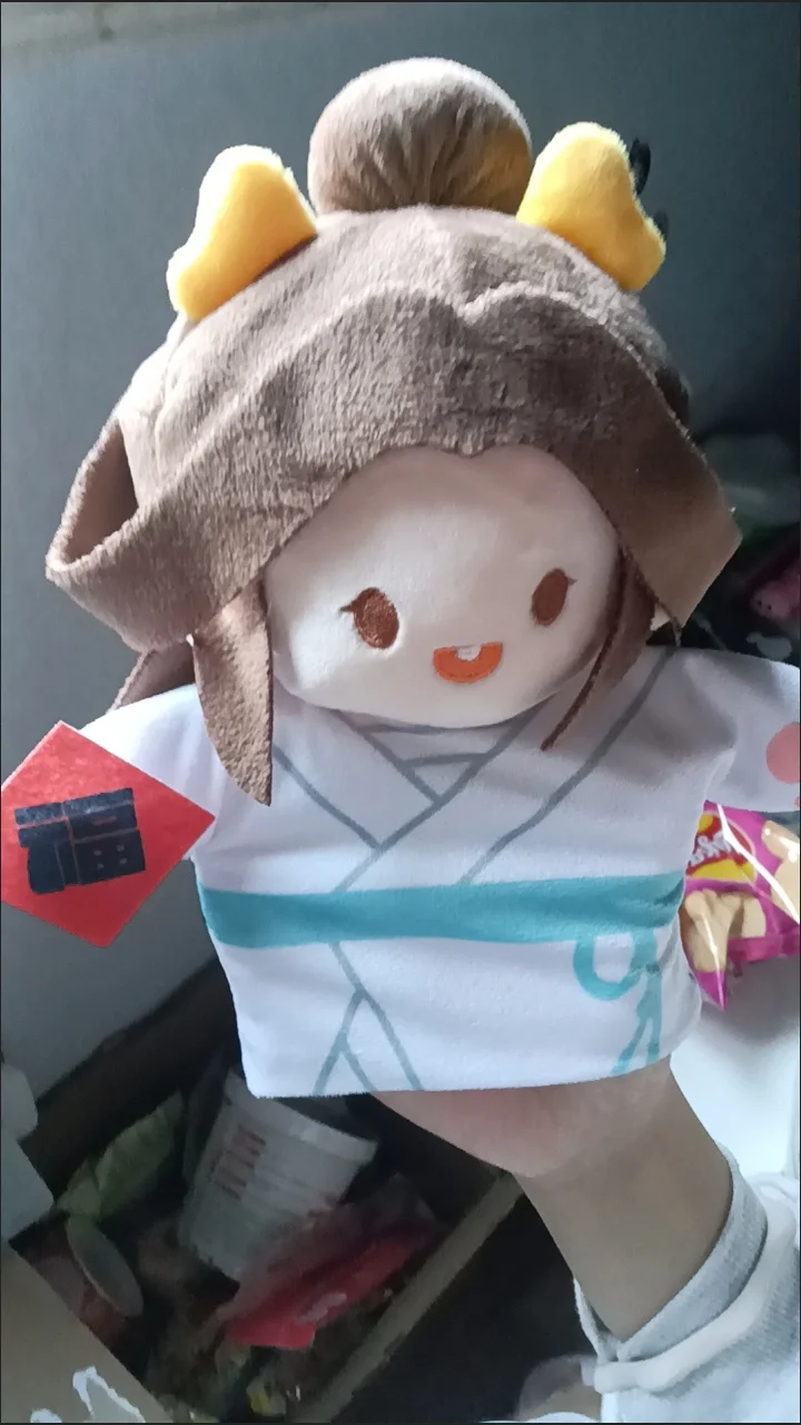 Heaven Official's Blessing Cosplay Fluffy Doll Cute Tian Guan Ci Fu XieLian HuaCheng Hand Puppet Cotton Widget Maumet Bauble