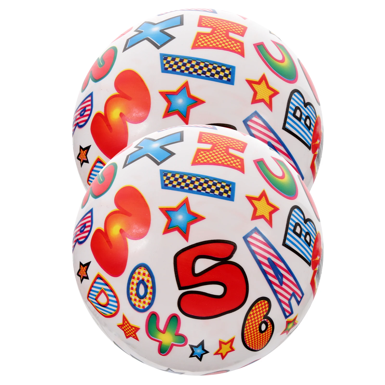 2 ชิ้น Letter Inflatable Ball ของเล่นเด็กลูกบอลสระว่ายน้ํา Beach Party โปรดปรานว่ายน้ําสําหรับ PVC