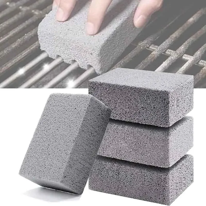 1pc BBQ Grill Cleaning Stone Block Barbecue Cleaning Stone Pumice Brush Brick For Barbecue Rack Outdoor Kitchen BBQ Tools