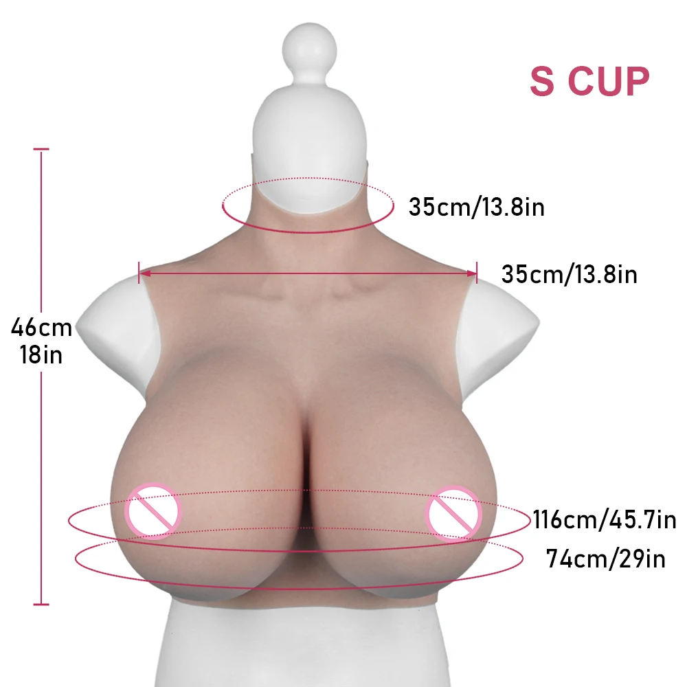 KnowU Huge Fake Tits Realistic Fake Boobs Cosplay For Crossdressers Drag Queen Cat Dress Shemale S Cup