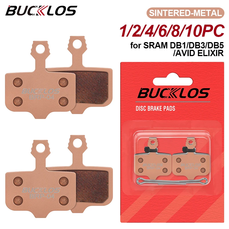 BUCKLOS Sintered-metal Bike Brake Pads for Sram DB1 MTB Road Bicycle Hydraulic Disc Brake Pad for Avid ELIXIR Cycling Brake Part