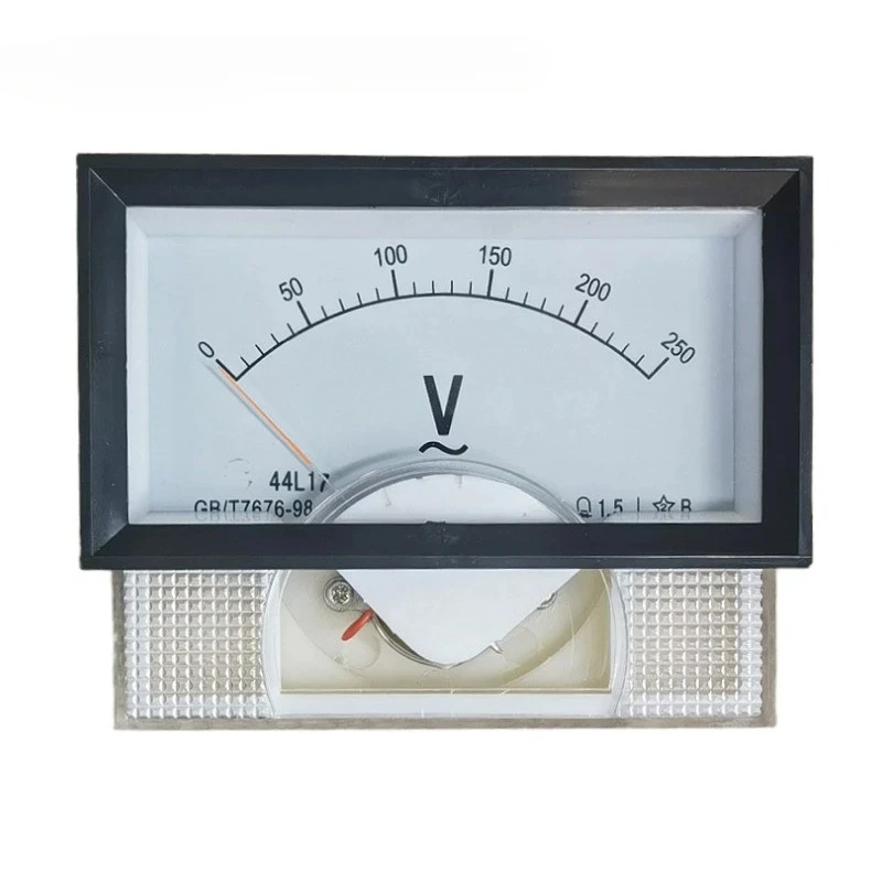 

5pcs 44L17 pointer type AC voltmeter 150V250V450V500V1000V framed embedded voltmeter
