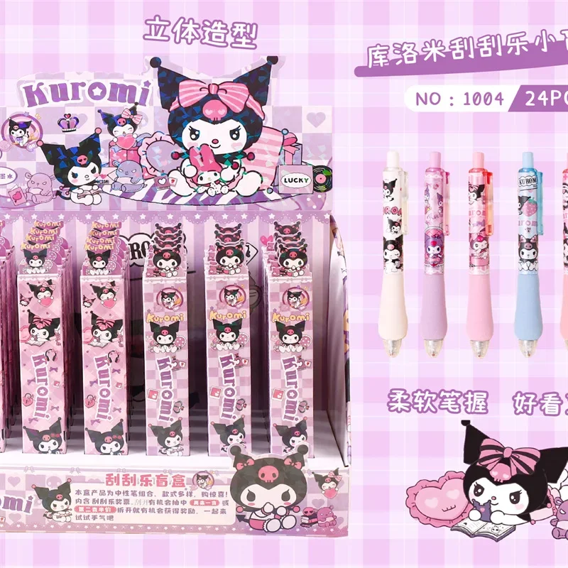 Cute Sanrio 0.5mm Kawaii Kuromi Cinnamoroll My Melody Mechanical Gel Ink Pens for Writing School Office Supplies Gift Stationery