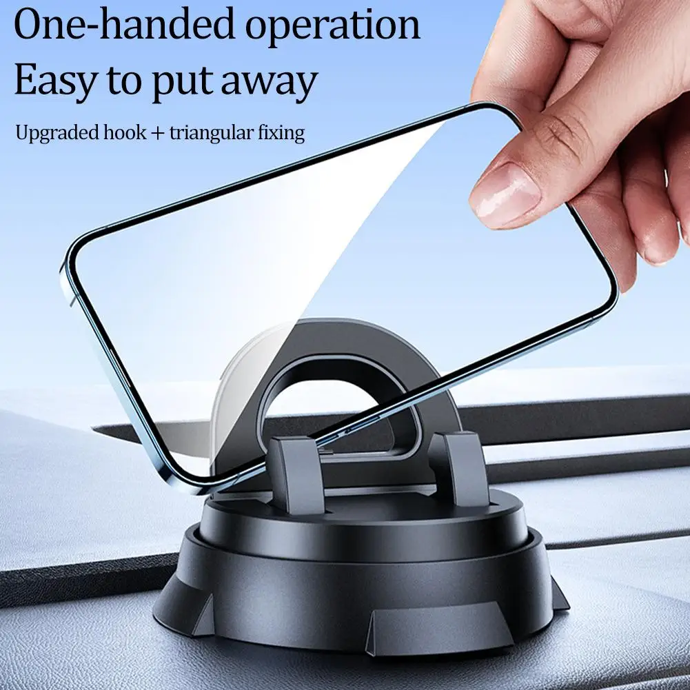 

Cell Phone Holder for Car Dashboard Car Phone Mount 360° Rotatable Stand Non-Slip Silicone for iPhone Samsung Google