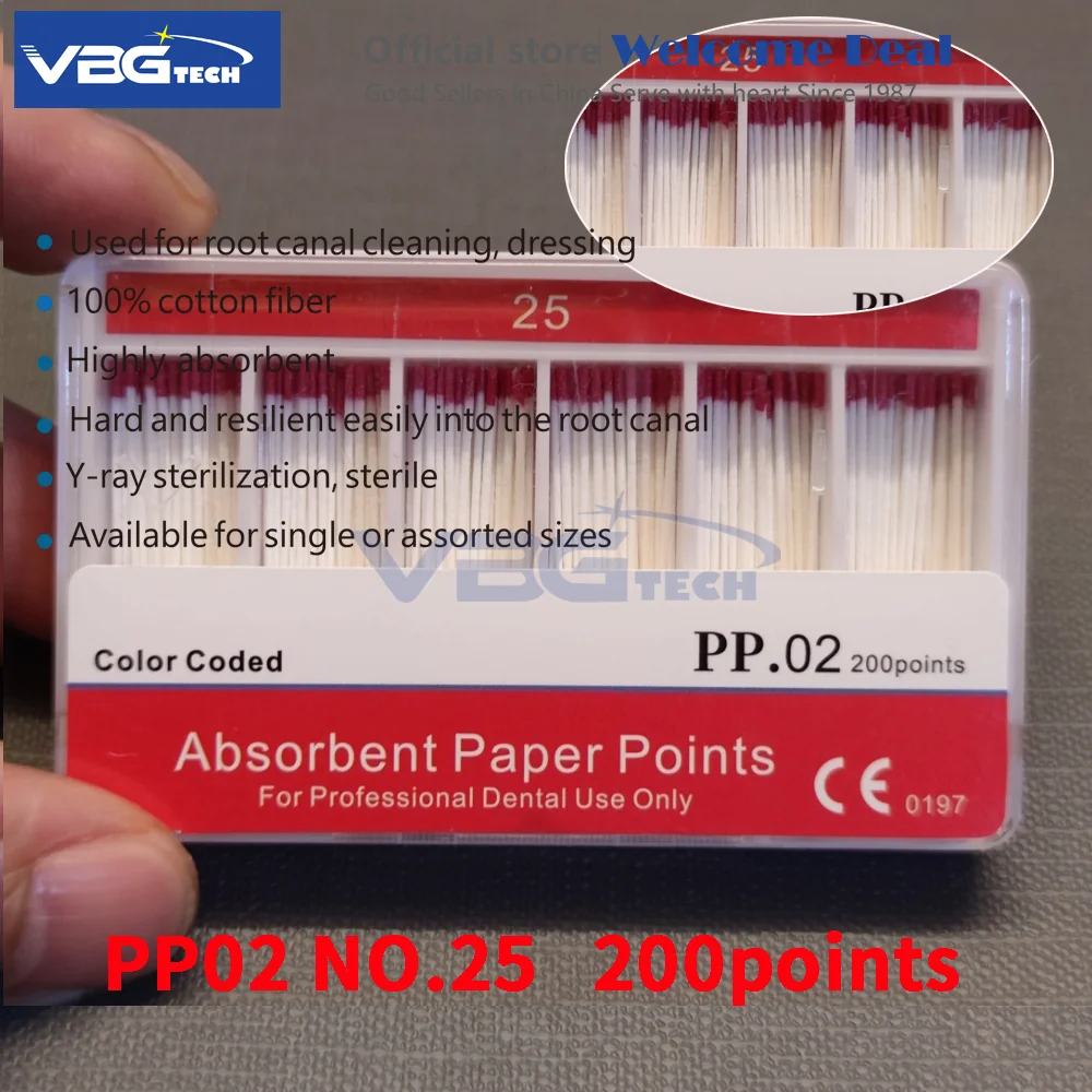 0435# Dental Absorbent Paper Points 15-40#Dentist Dentistry Material F1 F2 F3 F4 F5 Cone De Gutta Dentaire Gutapercha Endodoncia