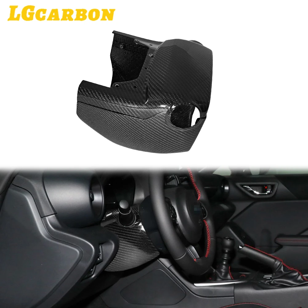 LGcarbon LGcarbon For Subaru BRZ 2022-2023 Toyota  GR86 Carbon Fiber Steering Wiper Column Cover Trim Sticker Car Accessories