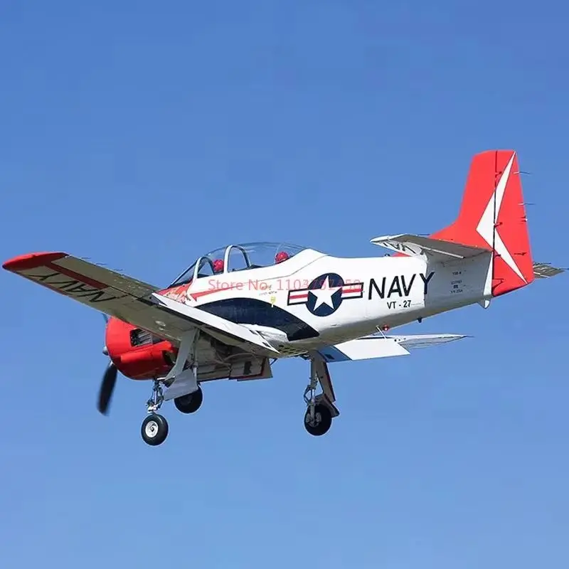 FMS 800 مللي متر T-28 طروادة ثابتة الجناح دخول الإلكترونية التحكم عن بعد طائرة نموذجية الحرب العالمية الثانية طائرة نموذجية لعبة الكبار