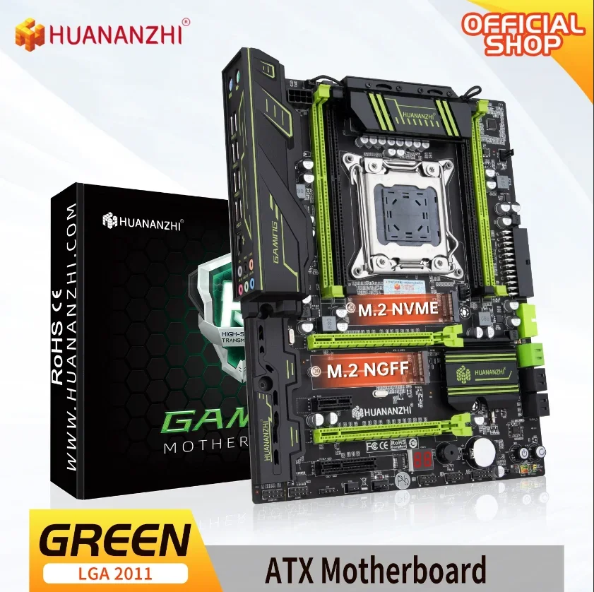 Материнская плата Huananzhi X79 LGA2011 DDR3 USB3.0 SATA3 PCI-E M.2 SSD поддерживает память REG ECC и процессор Xeon E5
