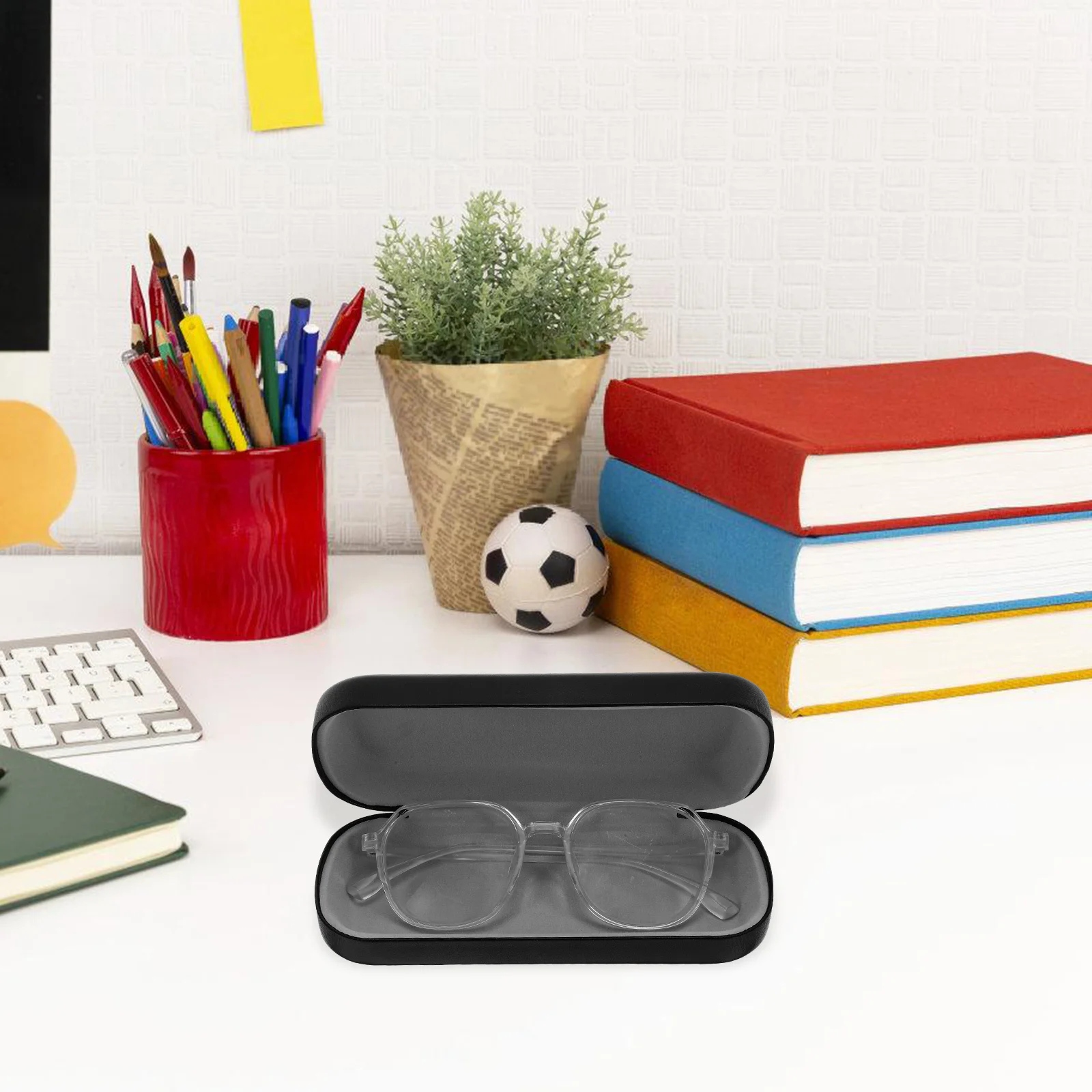 

2pcs Glasses Case: Hard Shell Eyeglass Storage Box Portable Sunglasses Holder For Travel Men Women Slim Protective Organizer